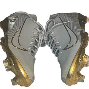 Nike Baseball Cleats Lunar Vapor Ultrafly Elite 3 Size 7 Grey & Gold CJ7577-006